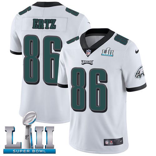 Men Philadelphia Eagles #86 Ertz White Limited 2018 Super Bowl NFL Jerseys